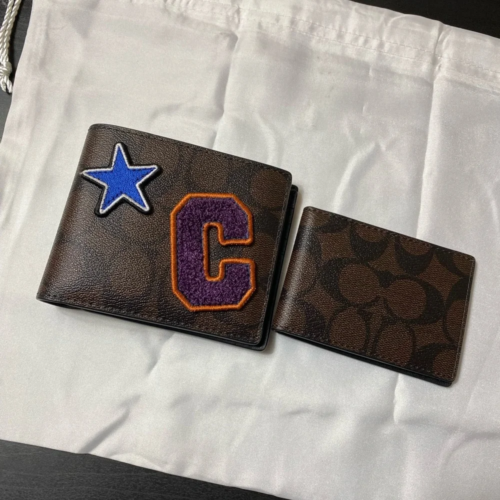 Coach 3 In 1 Wallet In Signature Canvas With Souvenir Patches